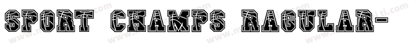 sport champs ragular字体转换
